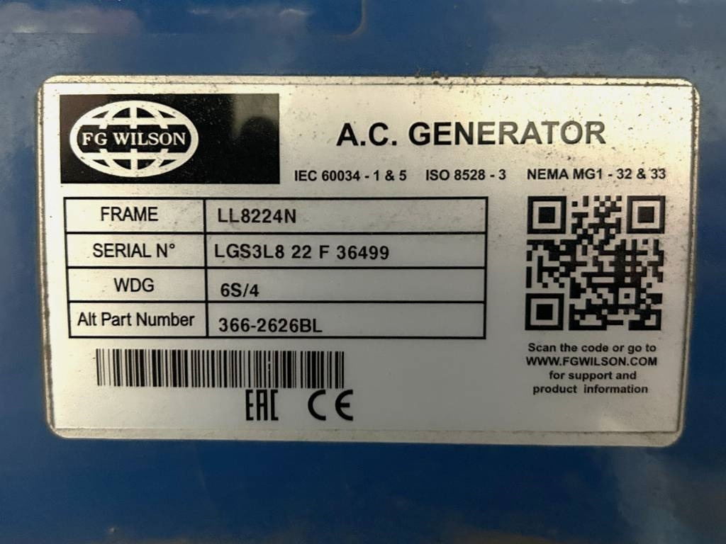 Новый Электрогенератор FG Wilson P1650-1 -1.650 kVA Open Genset - DPX-16030-O: фото 12