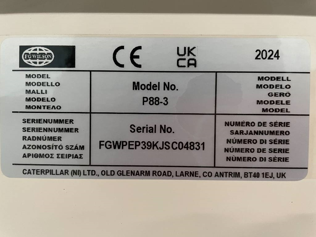 Новый Электрогенератор FG Wilson P88-3 - 88 kVA Genset - DPX-16007: фото 20 Новый Электрогенератор FG Wilson P88-3 - 88 kVA Genset - DPX-16007: фото 20