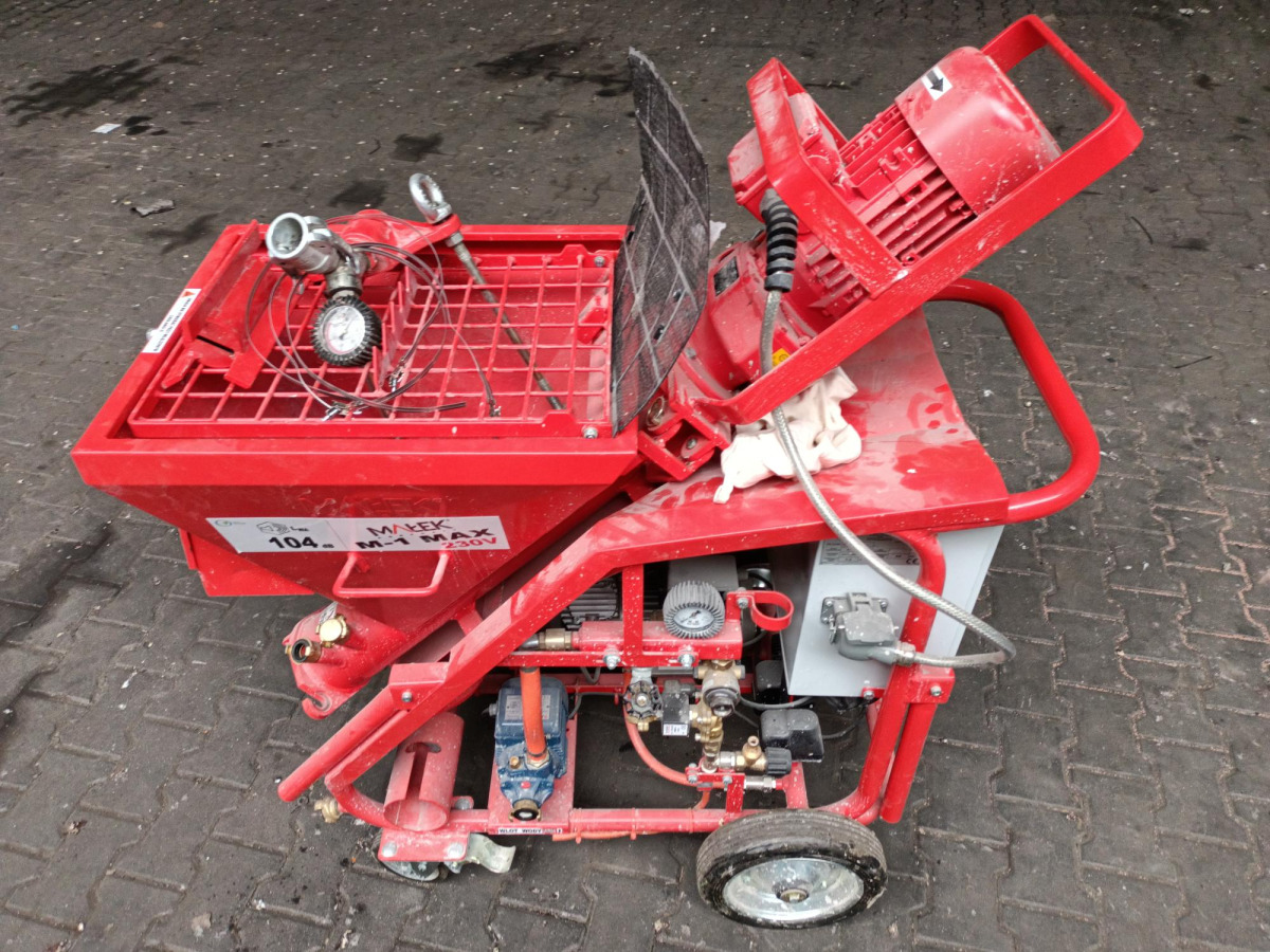 Agregat tynkarski – MAŁEK M-1 MAX – 2022 – 3,6 kW – 40 m zasięg - Строительное оборудование: фото 1 Agregat tynkarski – MAŁEK M-1 MAX – 2022 – 3,6 kW – 40 m zasięg - Строительное оборудование: фото 1