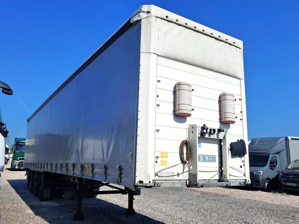 Тентованный прицеп SCHMITZ SCS 24/L - 13.62 EB KURTYNOWA Z PODWIESZANYM WÓZKIEM WIDŁOWYM: фото 1