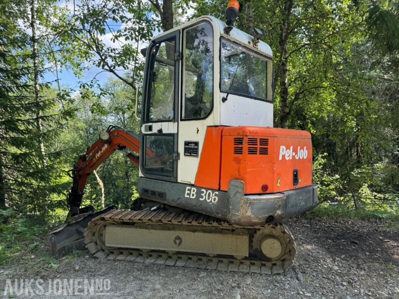1996 PEL-JOB EB 306 gravemaskin med Graveskuffe HYDRAULISK KLYPE STÅLBELTER - Мини-экскаватор: фото 3 1996 PEL-JOB EB 306 gravemaskin med Graveskuffe HYDRAULISK KLYPE STÅLBELTER - Мини-экскаватор: фото 3