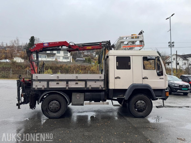 1997 MAN 8.224 LAEC 4x4 linjebil med kran og selvnivellerende mannskapskorg - Автоманипулятор: фото 4 1997 MAN 8.224 LAEC 4x4 linjebil med kran og selvnivellerende mannskapskorg - Автоманипулятор: фото 4