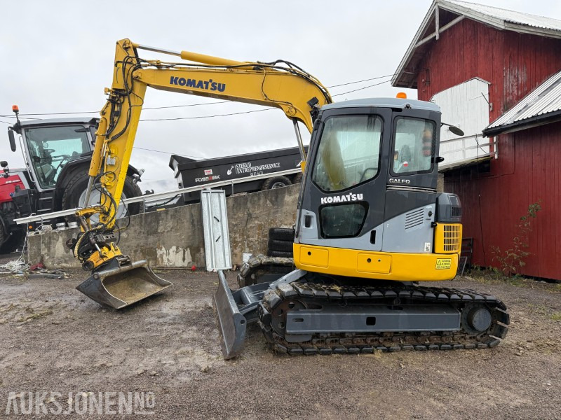 2007 Komatsu Galeo PC78US-6NO 8-tonns gravemaskin, Engcon tiltrotator, gummibelter, skjær, Nasta skuffe, Ledbar - Экскаватор: фото 1 2007 Komatsu Galeo PC78US-6NO 8-tonns gravemaskin, Engcon tiltrotator, gummibelter, skjær, Nasta skuffe, Ledbar - Экскаватор: фото 1