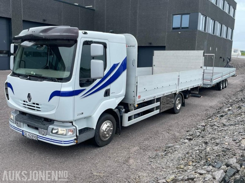 2007 RENAULT MIDLUM LASTEBIL - PLANBIL MED LIFT. KUN 95544 KM! - Грузовик бортовой/ Платформа: фото 1 2007 RENAULT MIDLUM LASTEBIL - PLANBIL MED LIFT. KUN 95544 KM! - Грузовик бортовой/ Платформа: фото 1