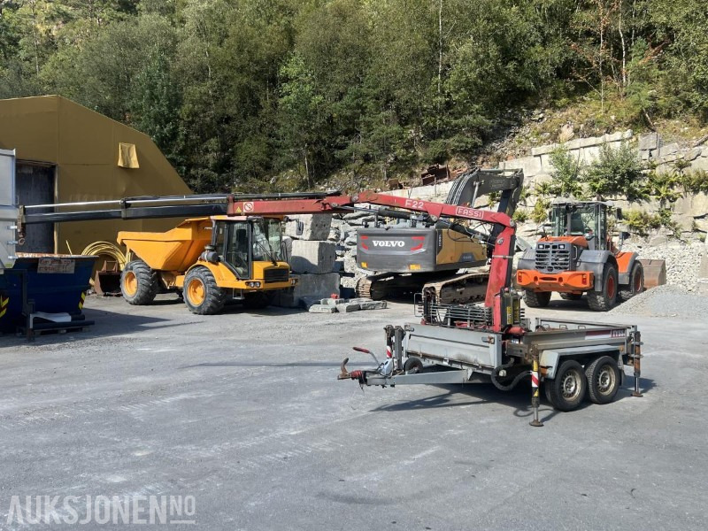 2008 Tysse tandemhenger med Fassi F22A.22 kran - klar til bruk, Nysertifisert! - Кран: фото 1 2008 Tysse tandemhenger med Fassi F22A.22 kran - klar til bruk, Nysertifisert! - Кран: фото 1