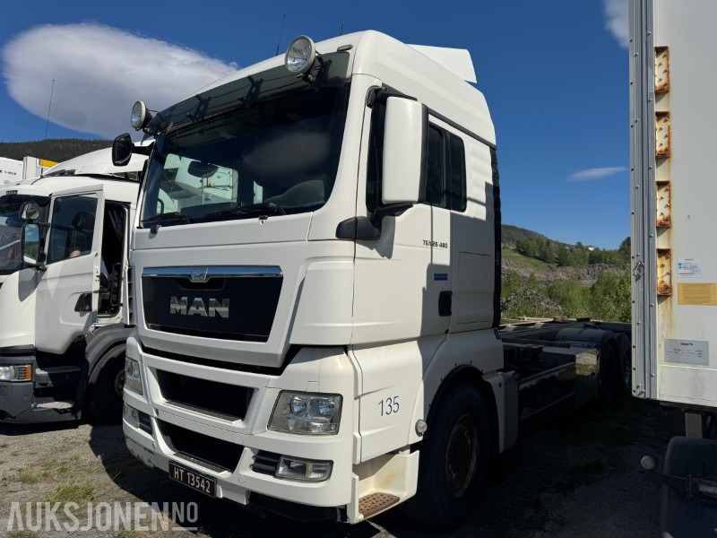 2013 MAN TGX 26.480 chassis med containerfester - Грузовик-контейнеровоз/ Сменный кузов: фото 1 2013 MAN TGX 26.480 chassis med containerfester - Грузовик-контейнеровоз/ Сменный кузов: фото 1