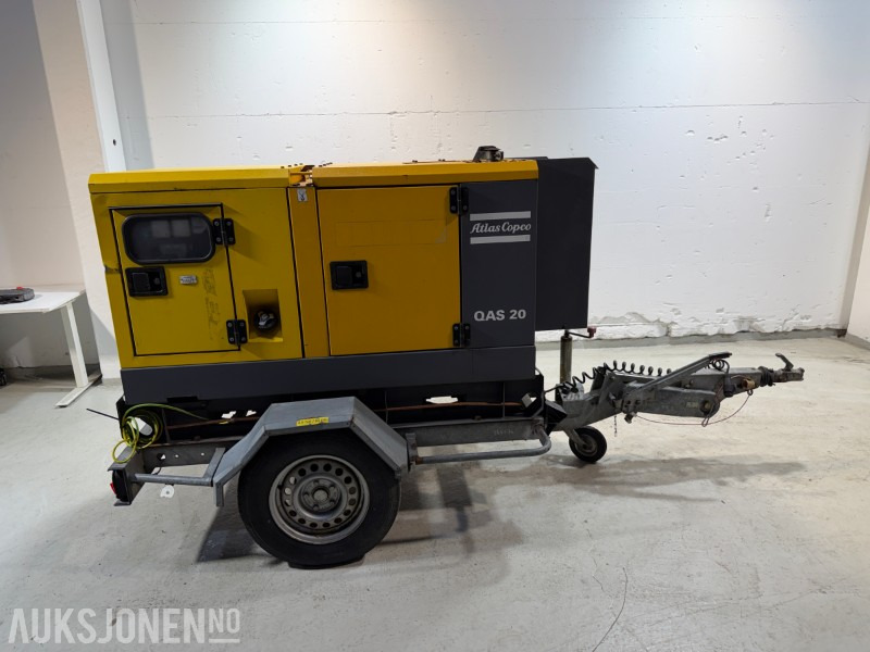 2014 Atlas Copco QAS 20 TR tilhengermontert aggregat - 20 KVA / 16 kW - Строительное оборудование: фото 5 2014 Atlas Copco QAS 20 TR tilhengermontert aggregat - 20 KVA / 16 kW - Строительное оборудование: фото 5