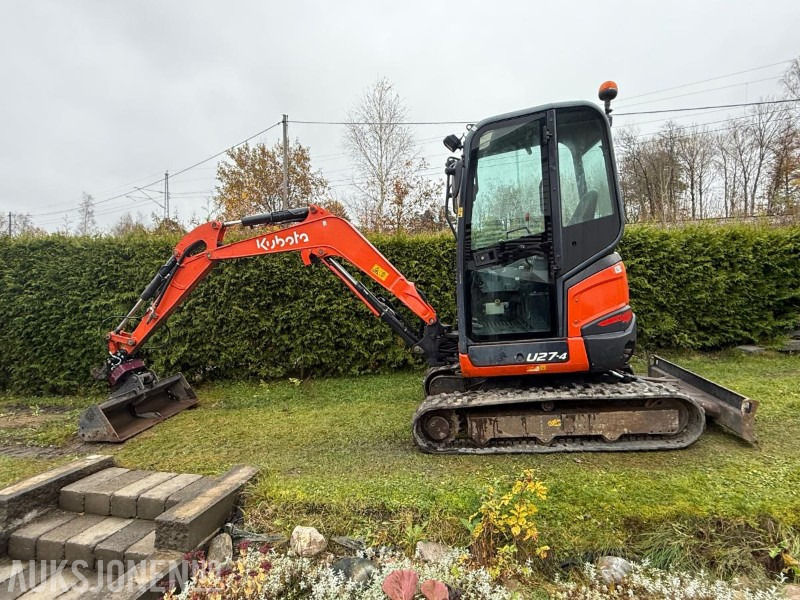 2016 Kubota U27-4 MINIGRAVER ROTOR 2 SKUFFER SERVICEHISTORIKK 2430 TIMER - Мини-экскаватор: фото 2 2016 Kubota U27-4 MINIGRAVER ROTOR 2 SKUFFER SERVICEHISTORIKK 2430 TIMER - Мини-экскаватор: фото 2
