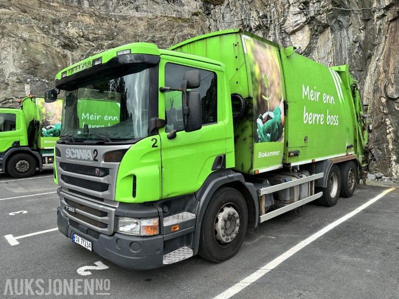 2016 Scania P320 Komprimatorbil - 2 kammer Inkl. biokammer/MTM påbygg/EU ok - Мусоровоз: фото 1 2016 Scania P320 Komprimatorbil - 2 kammer Inkl. biokammer/MTM påbygg/EU ok - Мусоровоз: фото 1