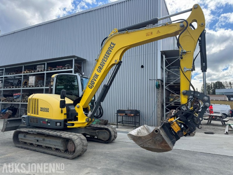 2016 Wacker Neuson ET 90 GRAVEMASKIN MED ROTOTILT, SENTRALSMØRING OG 3 SKUFFER - Экскаватор: фото 5 2016 Wacker Neuson ET 90 GRAVEMASKIN MED ROTOTILT, SENTRALSMØRING OG 3 SKUFFER - Экскаватор: фото 5