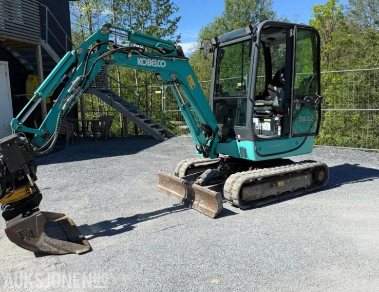 2018 Kobelco sk22 Minigraver med rotortilt - Мини-экскаватор: фото 1 2018 Kobelco sk22 Minigraver med rotortilt - Мини-экскаватор: фото 1