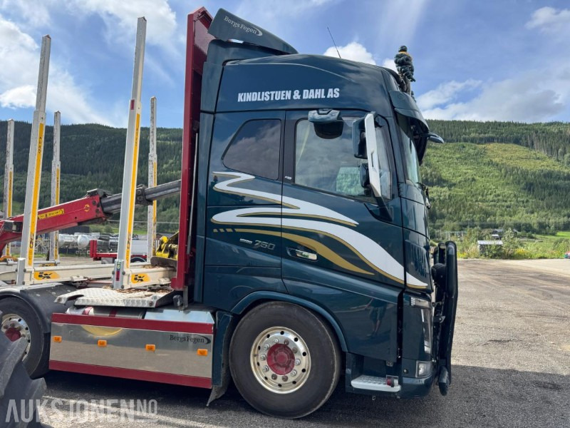 2018 Volvo FH16 8X4 komplett tømmerbil med kran og henger. - Лесовоз, Автоманипулятор: фото 5 2018 Volvo FH16 8X4 komplett tømmerbil med kran og henger. - Лесовоз, Автоманипулятор: фото 5