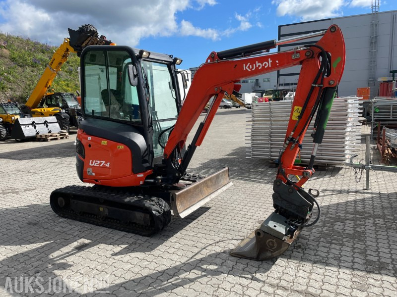2021 Kubota U27-4 HI. Lite timer, hydr puss - Мини-экскаватор: фото 1 2021 Kubota U27-4 HI. Lite timer, hydr puss - Мини-экскаватор: фото 1