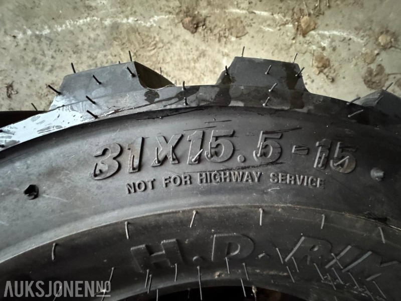 Навесное оборудование для Строительной техники BKT Skid Power / 31x15.5 - 15 / 4 stk dekk ubrukt: фото 12 Навесное оборудование для Строительной техники BKT Skid Power / 31x15.5 - 15 / 4 stk dekk ubrukt: фото 12