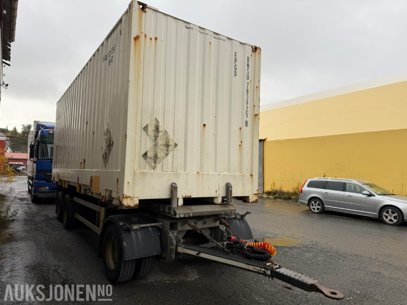 2016 HFR Containerhenger med 20 fots container - Прицеп: фото 2 2016 HFR Containerhenger med 20 fots container - Прицеп: фото 2