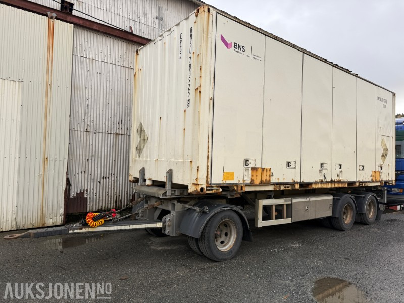 2016 HFR Containerhenger med 20 fots container - Прицеп: фото 1 2016 HFR Containerhenger med 20 fots container - Прицеп: фото 1
