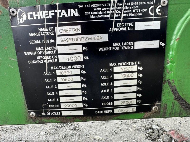 2010 CHIEFTAIN AGRI DUMPERHENGER TIL TRAKTOR - Сельскохозяйственная техника: фото 4 2010 CHIEFTAIN AGRI DUMPERHENGER TIL TRAKTOR - Сельскохозяйственная техника: фото 4