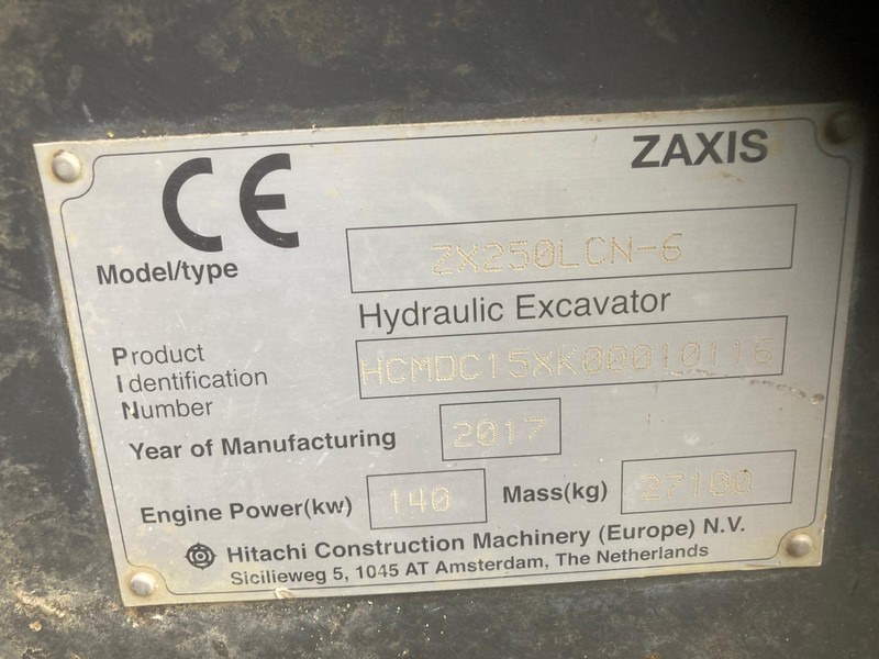 Hitachi ZX250LCN-6 - Гусеничный экскаватор: фото 2 Hitachi ZX250LCN-6 - Гусеничный экскаватор: фото 2