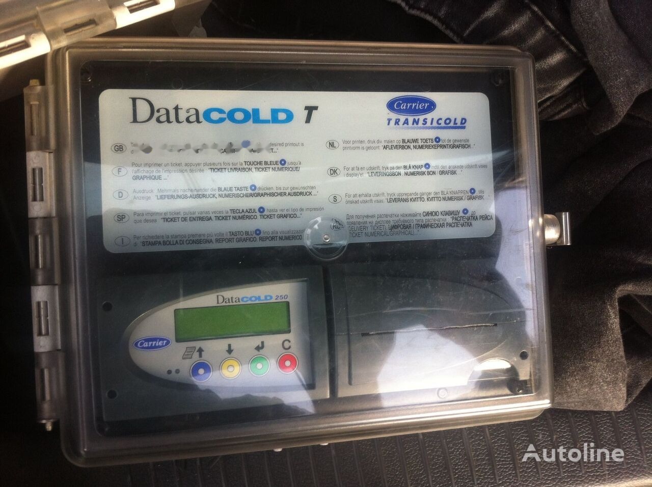 Carrier Termodiagrama DataCOLD T 250 Transicold - Блок управления для Прицепов: фото 1 Carrier Termodiagrama DataCOLD T 250 Transicold - Блок управления для Прицепов: фото 1