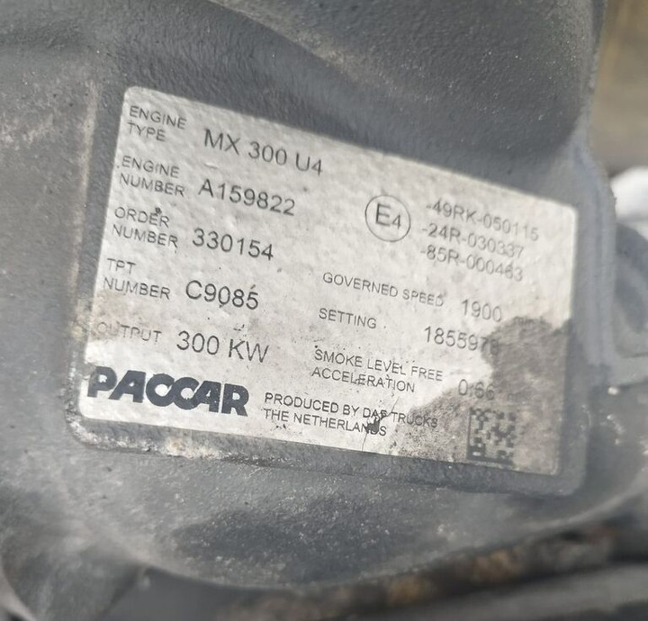 DAF MX 300 U4 DAF XF, CF - Двигатель для Грузовиков: фото 4 DAF MX 300 U4 DAF XF, CF - Двигатель для Грузовиков: фото 4