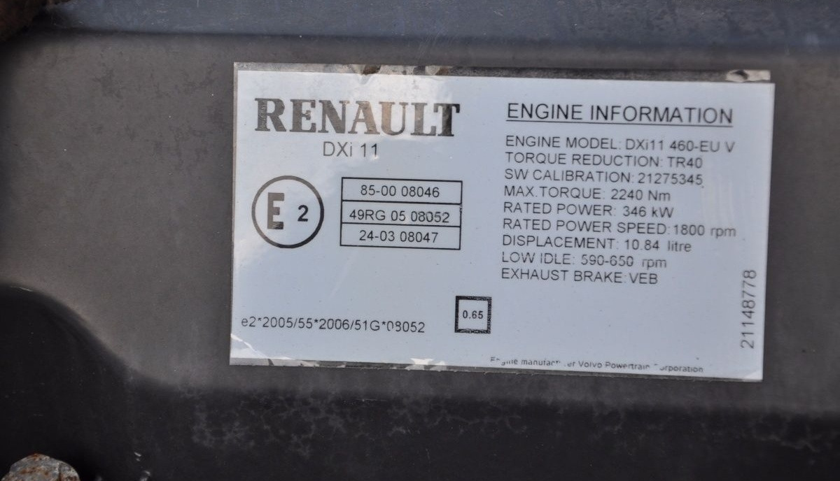 Renault DXi11 Renault PREMIUM DXI - Двигатель для Грузовиков: фото 3 Renault DXi11 Renault PREMIUM DXI - Двигатель для Грузовиков: фото 3