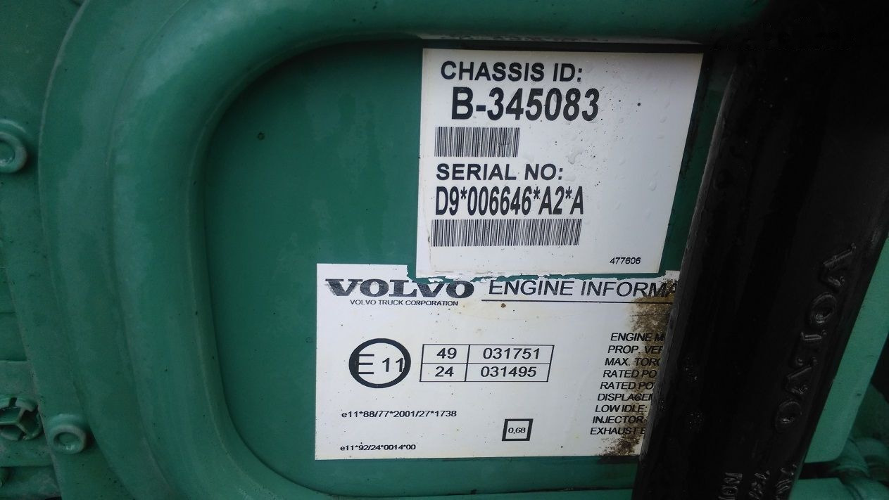 Volvo D9A 340 Volvo FM, PENTA - Двигатель для Грузовиков: фото 2 Volvo D9A 340 Volvo FM, PENTA - Двигатель для Грузовиков: фото 2
