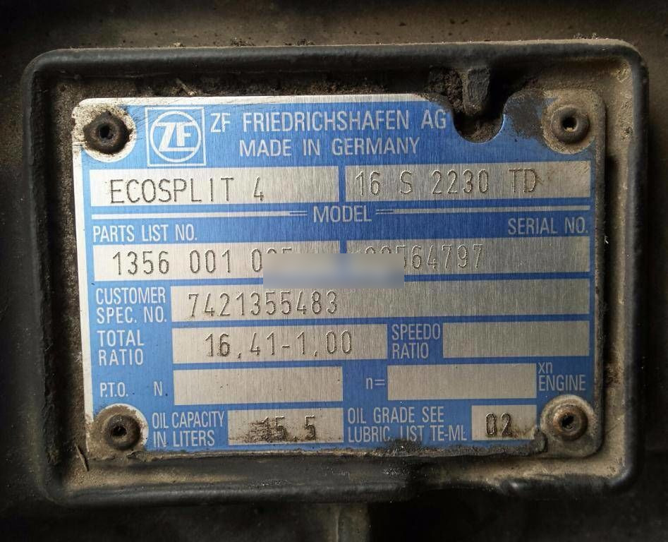 ZF 16S2230 TD Renault Premium - Коробка передач для Грузовиков: фото 3 ZF 16S2230 TD Renault Premium - Коробка передач для Грузовиков: фото 3