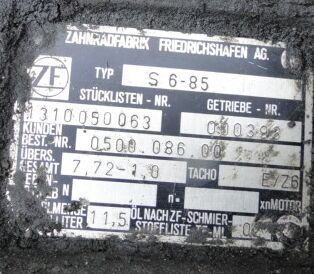 ZF S6-85 1310050063 - Коробка передач для Грузовиков: фото 2 ZF S6-85 1310050063 - Коробка передач для Грузовиков: фото 2