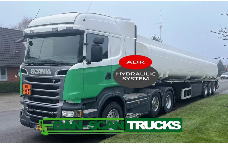 Scania R520 V8 ADR fuel transport. Twensteer. Air / Air suspension. V8 engine. Hydr. system - Тягач: фото 1 Scania R520 V8 ADR fuel transport. Twensteer. Air / Air suspension. V8 engine. Hydr. system - Тягач: фото 1
