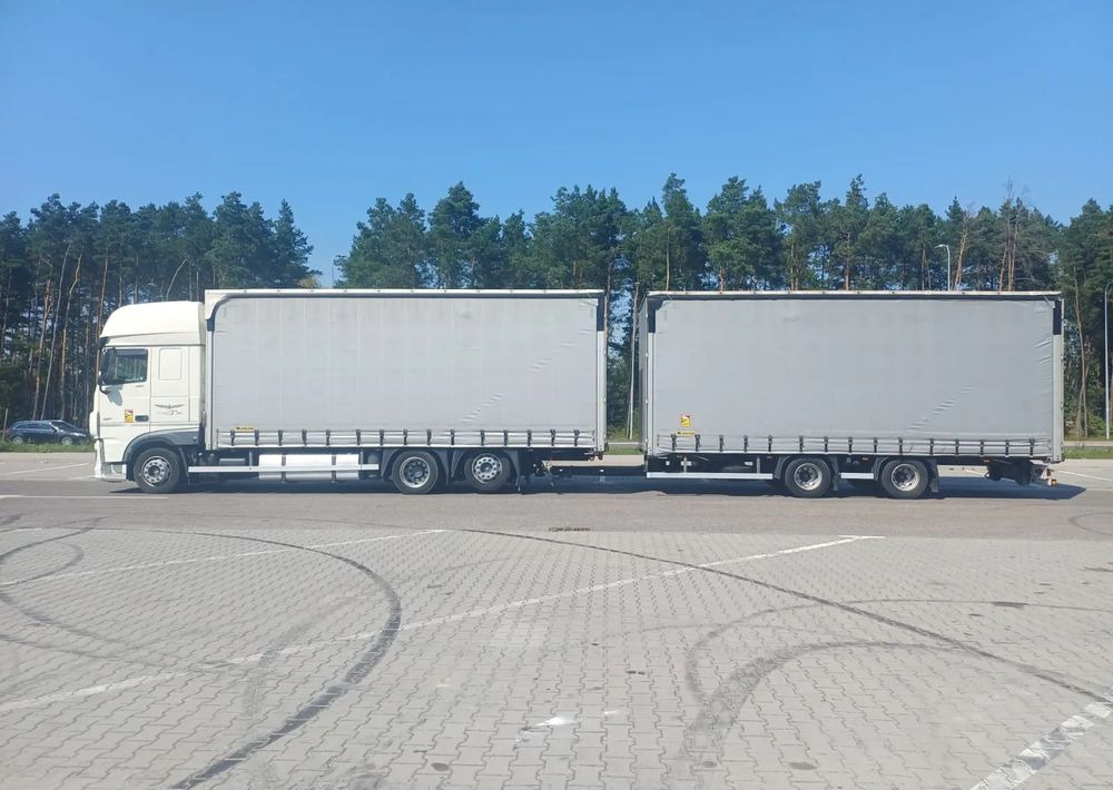 Тентованный грузовик DAF XF 480 SUPER SPACE CAB / ZESTAW TANDEM PRZEJAZDOWY 120 M3 / SSC / ACC /EURO 6: фото 7