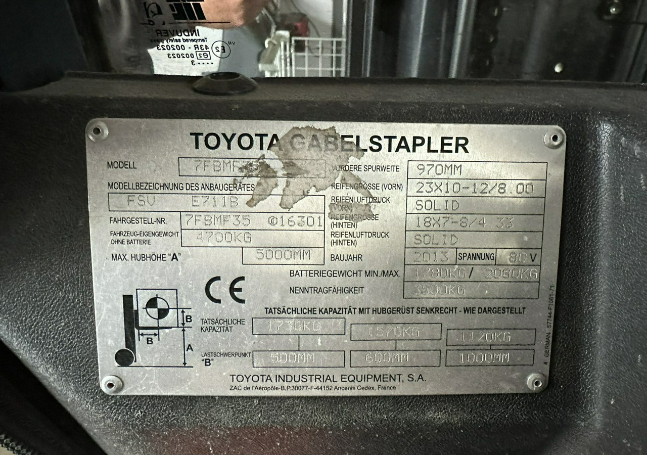 Inna Inny Toyota 7FBMF35 GOLD35 Wózek widłowy 2013 elektryczny в лизинг Inna Inny Toyota 7FBMF35 GOLD35 Wózek widłowy 2013 elektryczny: фото 11