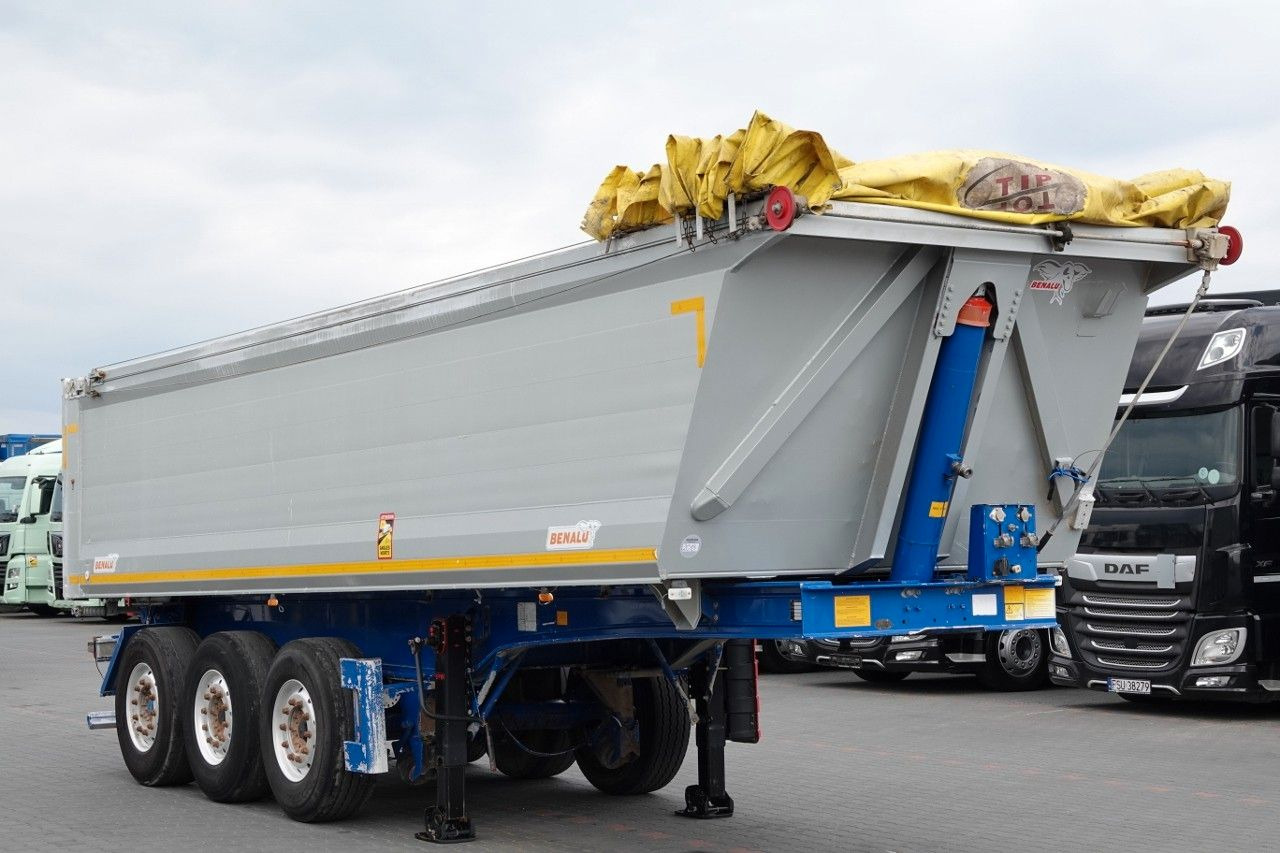 Benalu WYWROTKA / 26 m3 / ALUMINIOWA / OŚ PODNOSZONA / - Самосвальный полуприцеп: фото 1 Benalu WYWROTKA / 26 m3 / ALUMINIOWA / OŚ PODNOSZONA / - Самосвальный полуприцеп: фото 1