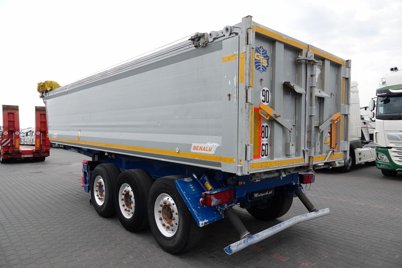 Benalu WYWROTKA / 26 m3 / ALUMINIOWA / OŚ PODNOSZONA / - Самосвальный полуприцеп: фото 4 Benalu WYWROTKA / 26 m3 / ALUMINIOWA / OŚ PODNOSZONA / - Самосвальный полуприцеп: фото 4
