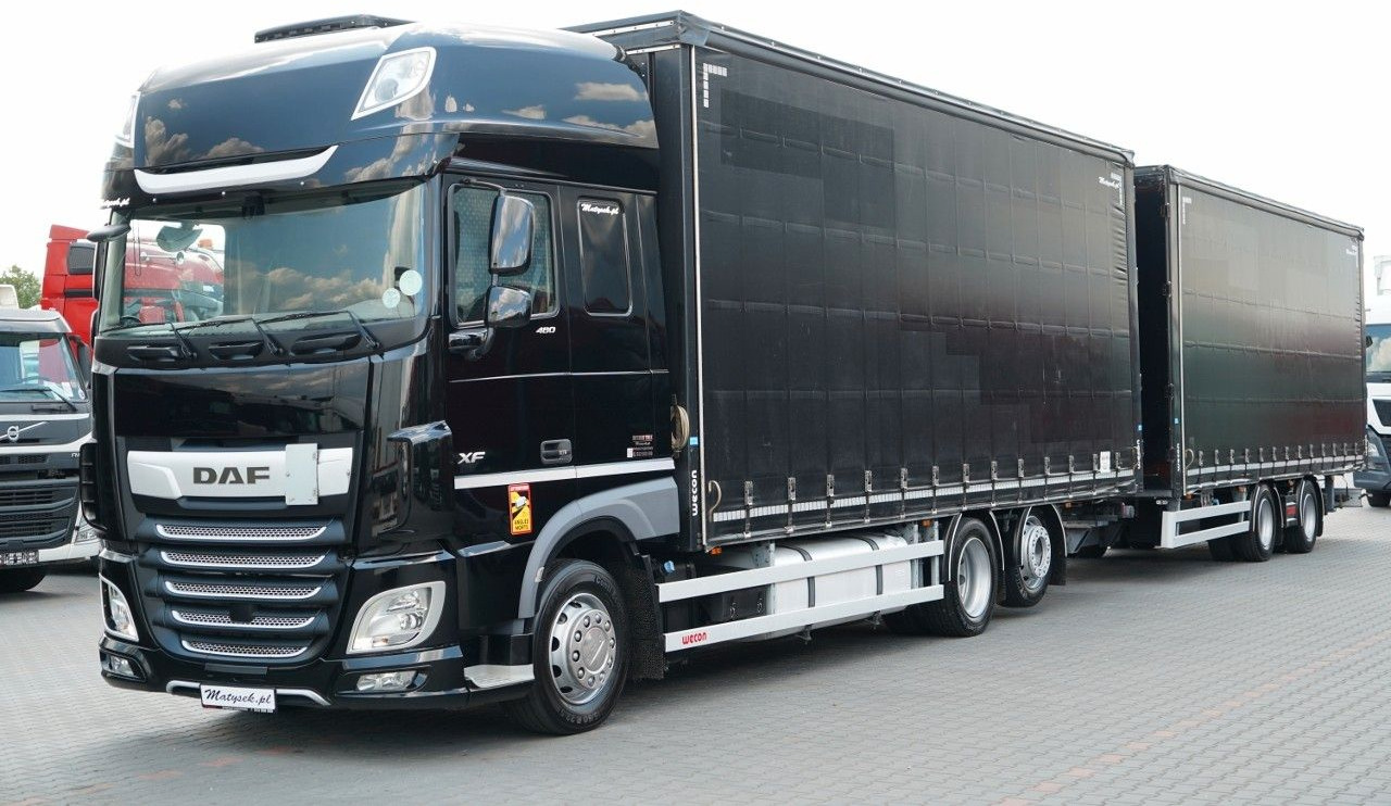 DAF XF 480 / ZESTAW TANDEM / 120 M3 / PRZEJAZDOWY / - Тентованный грузовик: фото 1 DAF XF 480 / ZESTAW TANDEM / 120 M3 / PRZEJAZDOWY / - Тентованный грузовик: фото 1