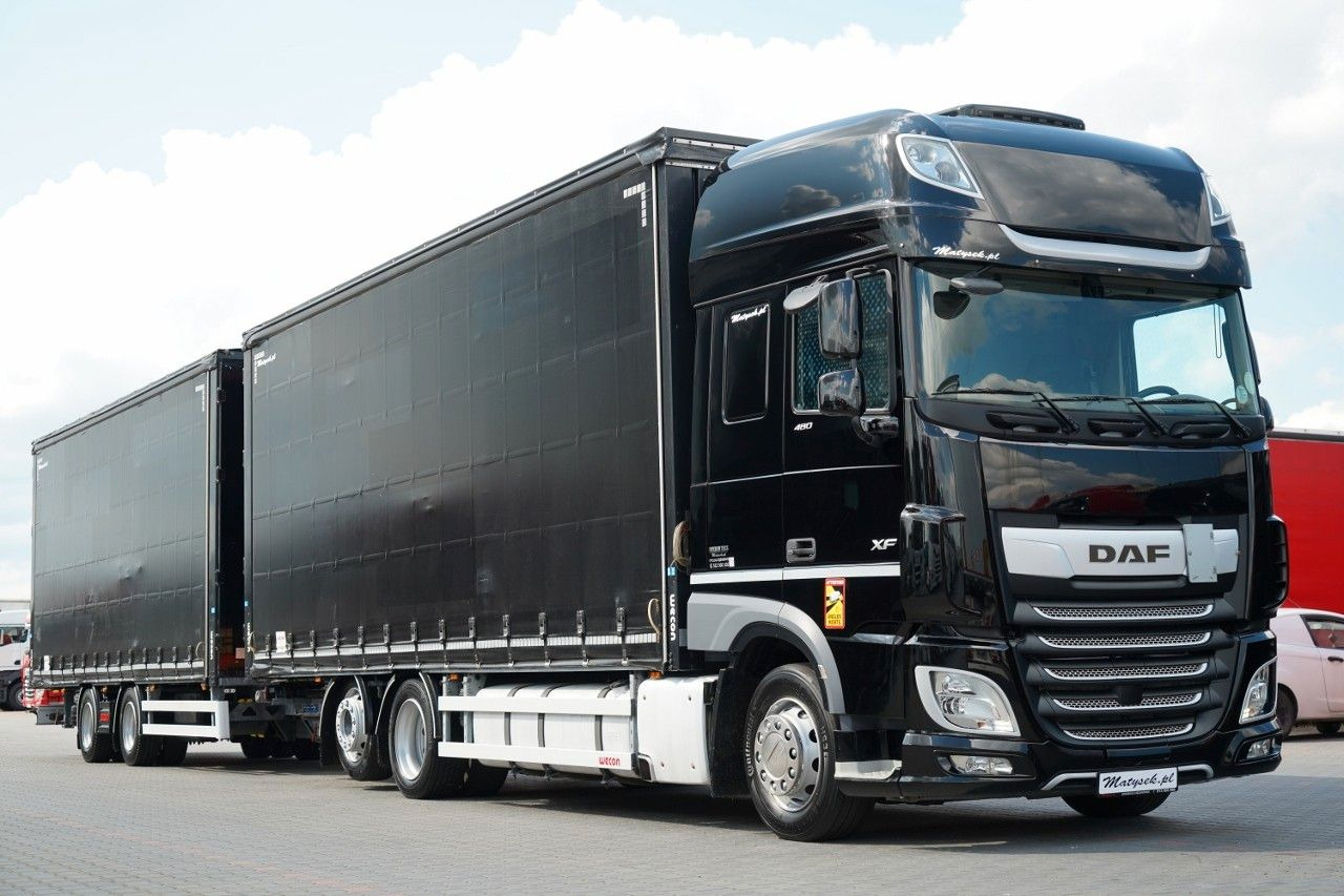 DAF XF 480 / ZESTAW TANDEM / 120 M3 / PRZEJAZDOWY / - Тентованный грузовик: фото 4 DAF XF 480 / ZESTAW TANDEM / 120 M3 / PRZEJAZDOWY / - Тентованный грузовик: фото 4