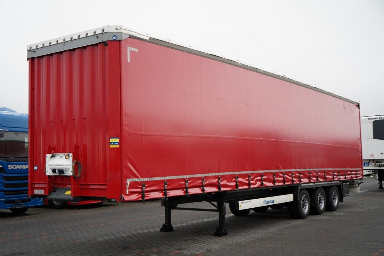Krone FIRANKA / MEGA / OŚ PODNOSZONA / LOW DECK / - Тентованный полуприцеп: фото 1 Krone FIRANKA / MEGA / OŚ PODNOSZONA / LOW DECK / - Тентованный полуприцеп: фото 1