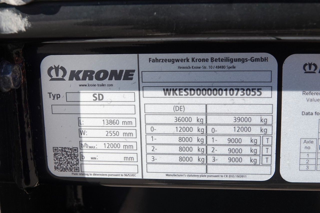 Тентованный полуприцеп Krone FIRANKA / STANDARD / 2023 ROK / KOSZ NA PALETY / Krone FIRANKA / STANDARD / 2023 ROK / KOSZ NA PALETY /: фото 19
