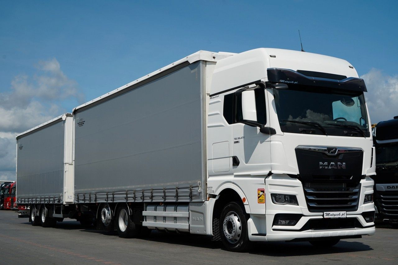 MAN TGX 26.470 / ZESTAW TANDEM 120 M3 / PRZEJAZDOWY - Тентованный грузовик: фото 4 MAN TGX 26.470 / ZESTAW TANDEM 120 M3 / PRZEJAZDOWY - Тентованный грузовик: фото 4