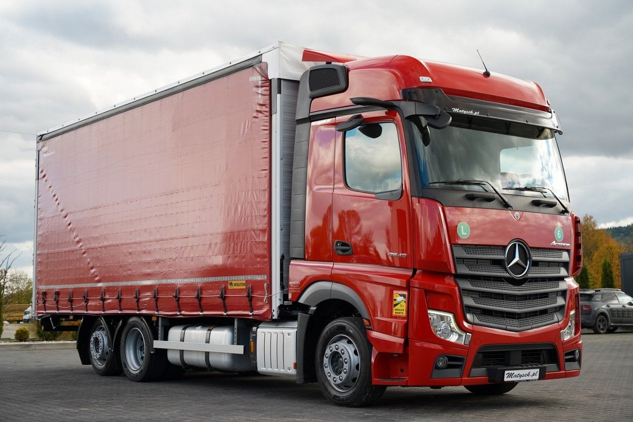 Mercedes-Benz ACTROS 2545 / SOLÓWKA / 6x2 / OŚ PODNOSZONA / B - Тентованный грузовик: фото 5 Mercedes-Benz ACTROS 2545 / SOLÓWKA / 6x2 / OŚ PODNOSZONA / B - Тентованный грузовик: фото 5