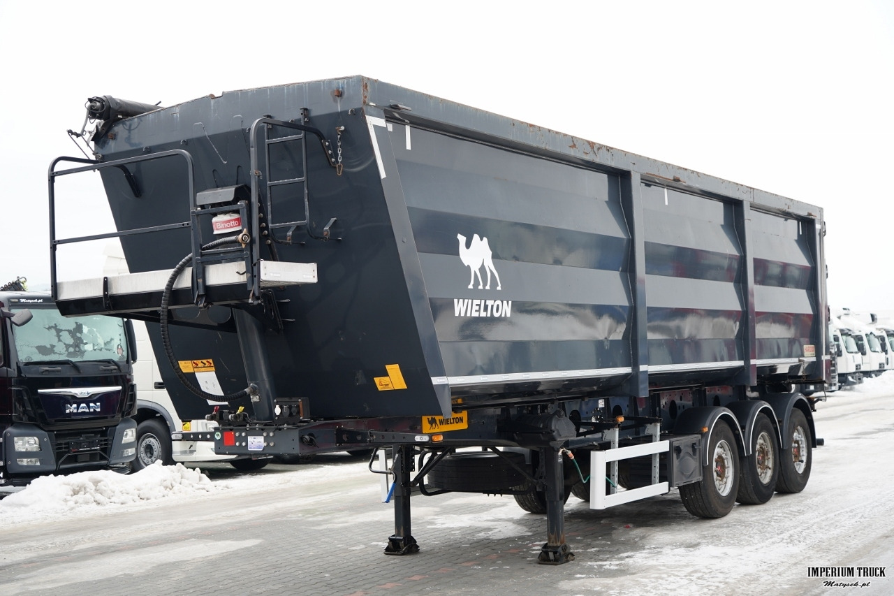 WIELTON / WYWROTKA / 51 M3 / STALOWA / HARDOX / OŚ PODNOSZONA / OSIE SAF - Самосвальный полуприцеп: фото 1 WIELTON / WYWROTKA / 51 M3 / STALOWA / HARDOX / OŚ PODNOSZONA / OSIE SAF - Самосвальный полуприцеп: фото 1