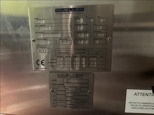 Пищевое оборудование Mueller P7505 Pure steam generator: фото 6 Пищевое оборудование Mueller P7505 Pure steam generator: фото 6