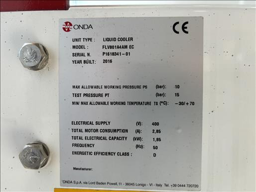 Пищевое оборудование Onda FLV801A4AM Liquid cooler: фото 9