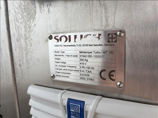 Пищевое оборудование Sollich Minitemper Turbo MT150 Chocolate tempering machine: фото 10