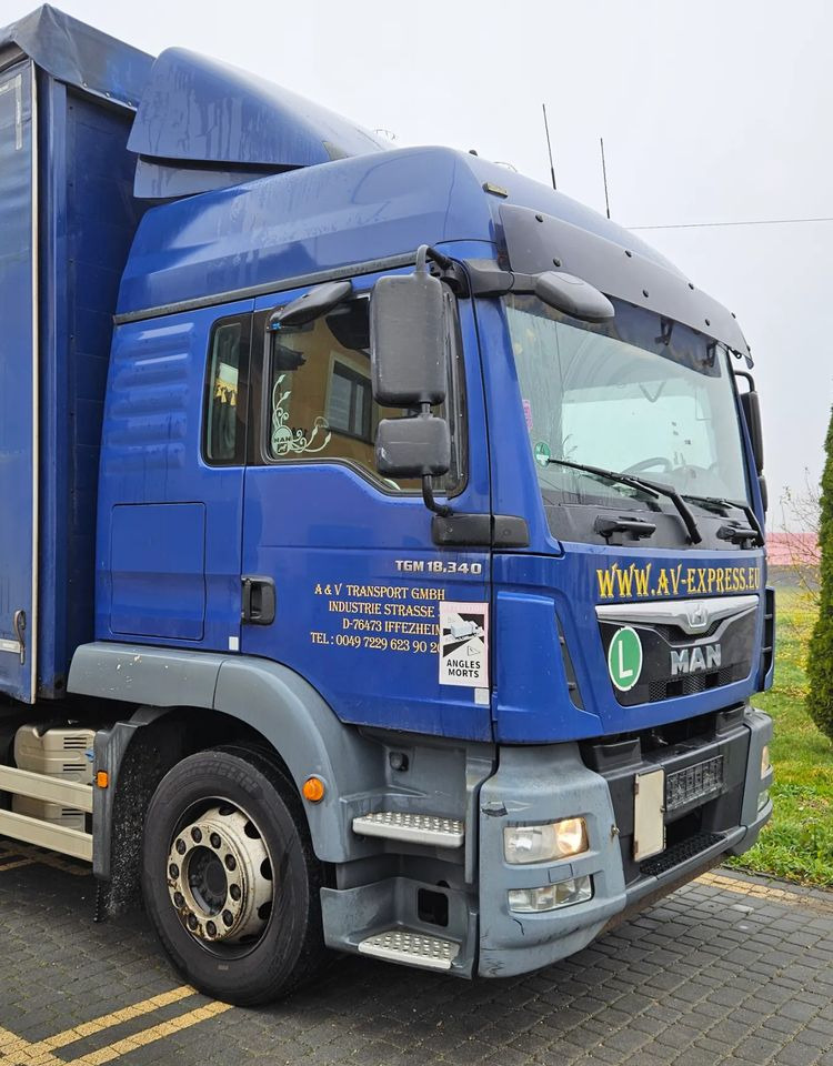 MAN TGM 18.340 / FIRANKA / SPROWADZONY / 9100 ŁADOWNOŚĆ / 18 PALET / E6 / WINDA / - Тентованный грузовик: фото 5 MAN TGM 18.340 / FIRANKA / SPROWADZONY / 9100 ŁADOWNOŚĆ / 18 PALET / E6 / WINDA / - Тентованный грузовик: фото 5