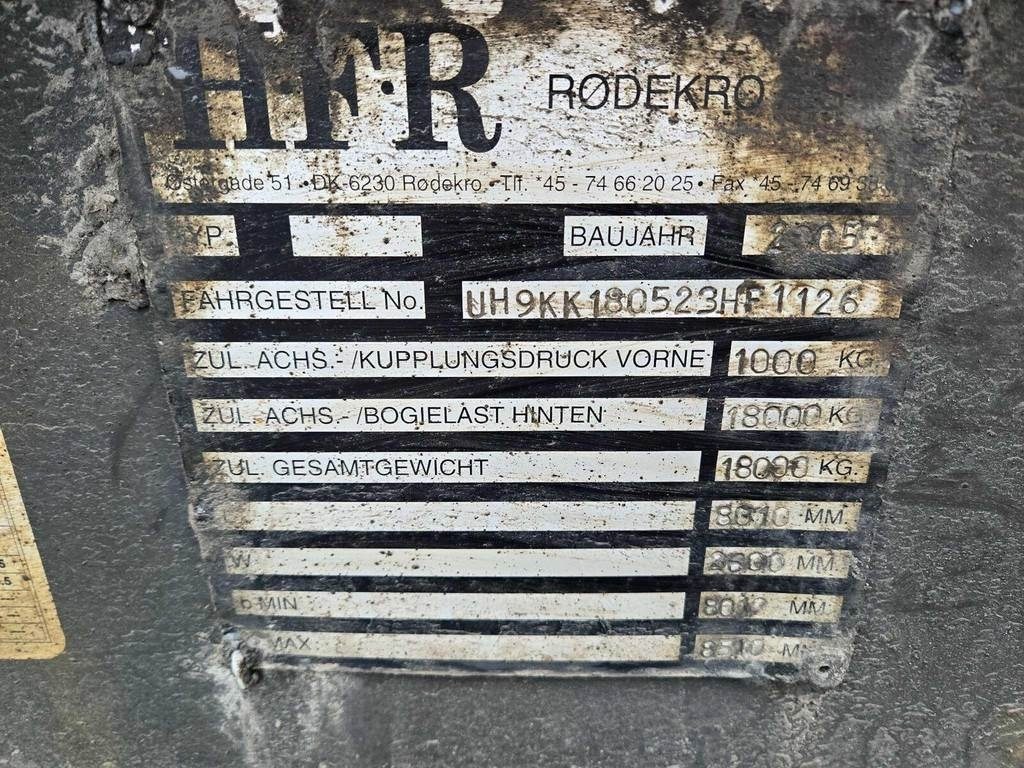 Шасси прицеп HFR KK18: фото 6