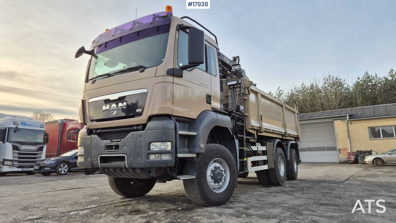 Tipper MAN TGS 33.400 6x4 HDS HIAB 144 DS-2 DUO (2009) - Самосвал, Автоманипулятор: фото 2 Tipper MAN TGS 33.400 6x4 HDS HIAB 144 DS-2 DUO (2009) - Самосвал, Автоманипулятор: фото 2