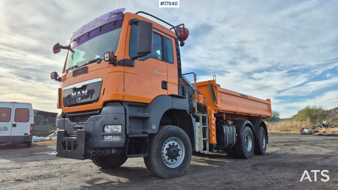 Tipper/sand spreader with HDS - MAN TGS 28.360 6x4 (2008) - Самосвал, Автоманипулятор: фото 3 Tipper/sand spreader with HDS - MAN TGS 28.360 6x4 (2008) - Самосвал, Автоманипулятор: фото 3