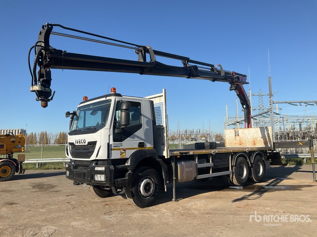 2017 Iveco AD260T 2017 Palfinger on 6x4 Flatbed Truck with Crane - Грузовик бортовой/ Платформа, Автоманипулятор: фото 1 2017 Iveco AD260T 2017 Palfinger on 6x4 Flatbed Truck with Crane - Грузовик бортовой/ Платформа, Автоманипулятор: фото 1