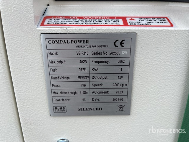 2025 Compal VG-R110 Mobile (Unused) Generator Set - Электрогенератор: фото 2 2025 Compal VG-R110 Mobile (Unused) Generator Set - Электрогенератор: фото 2