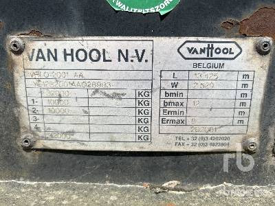 VAN HOOL 2B2001 T/A box - Тентованный полуприцеп: фото 5 VAN HOOL 2B2001 T/A box - Тентованный полуприцеп: фото 5